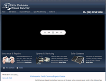 Tablet Screenshot of caravanrepairs.com.au